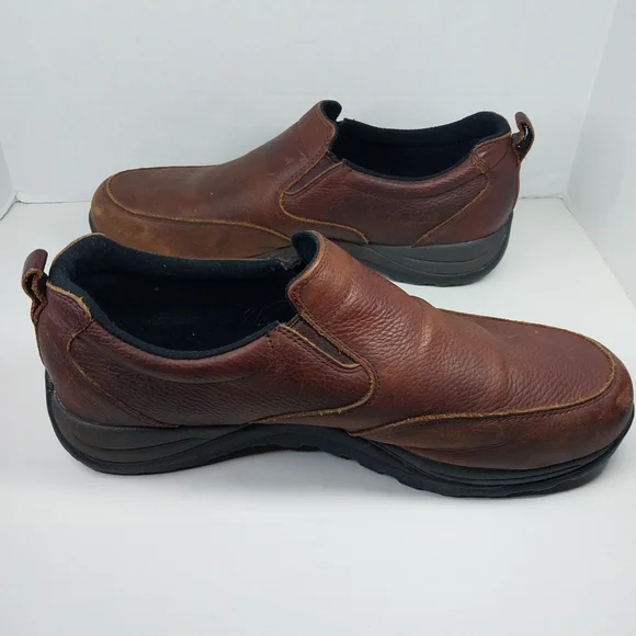 L.L. Bean Comfort Moc II Men's 14 W Leather Slip On Casual Loafers Brown 257064 - Picture 8 of 12